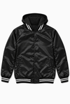 Big League Satin Varsity Bomber Jacket - KIOKO
