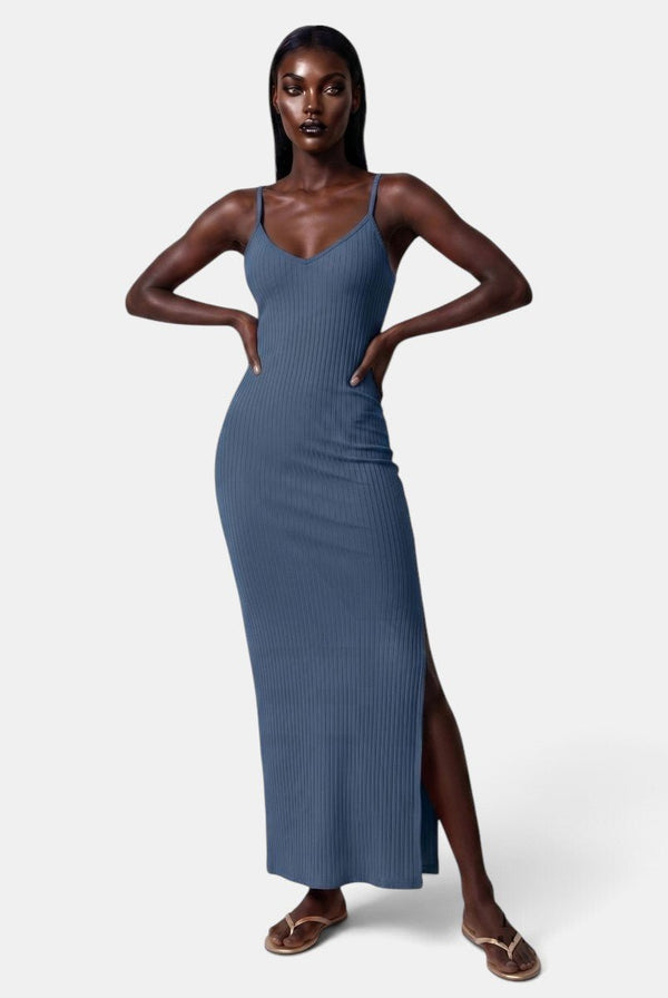 Look But Don't Side Slit Maxi Dress - KIOKO