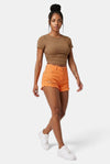 Hug Me Tight Runched Bodycon Crop Top - KIOKO