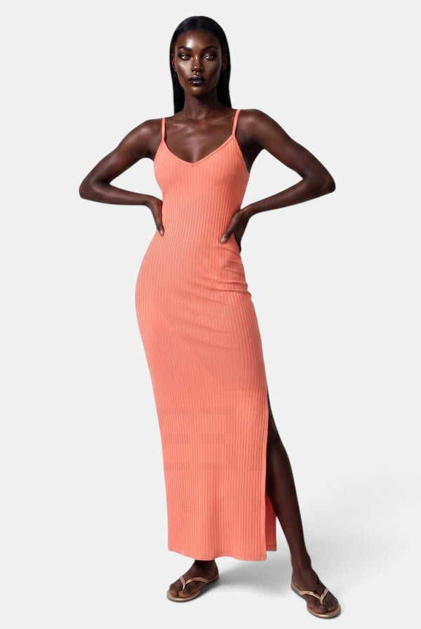 Look But Don't Side Slit Maxi Dress - KIOKO