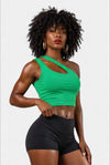 Cold Shoulder Crop Top - KIOKO