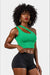 Cold Shoulder Crop Top - KIOKO