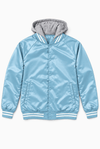 Big League Satin Varsity Bomber Jacket - KIOKO
