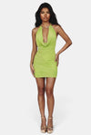 2AM In Paris Cowl Neck Mini Dress - KIOKO