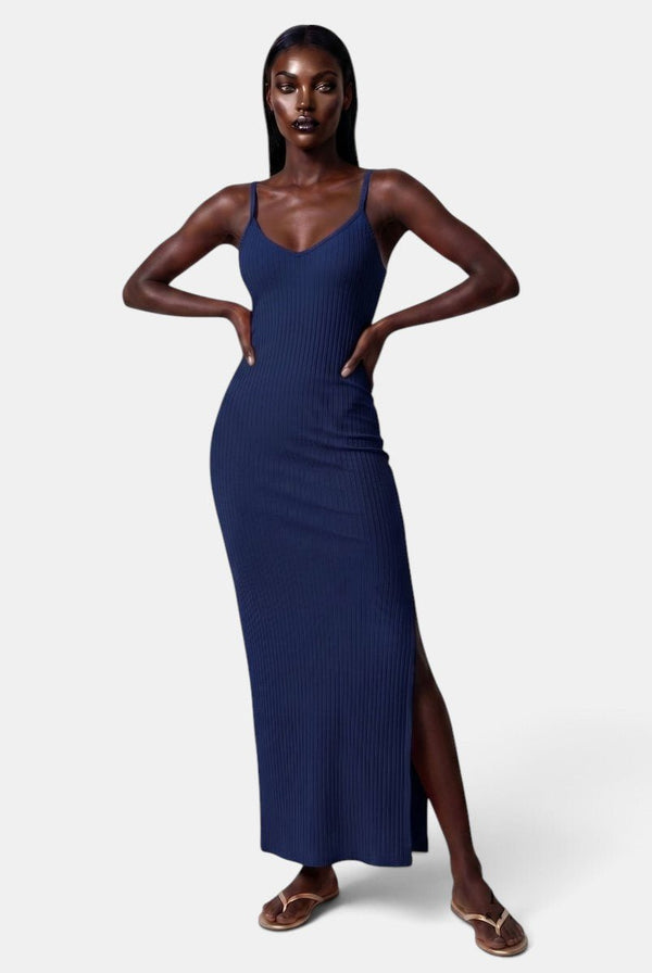 Look But Don't Side Slit Maxi Dress - KIOKO