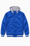 Big League Satin Varsity Bomber Jacket - KIOKO