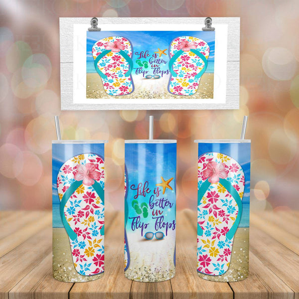 Summer Flip Flops Tumbler - KIOKO