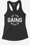 Let The Gains Begin Racerback Tank - KIOKO