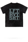 Lift Heavy Sht Mineral Wash Gym Tee - KIOKO