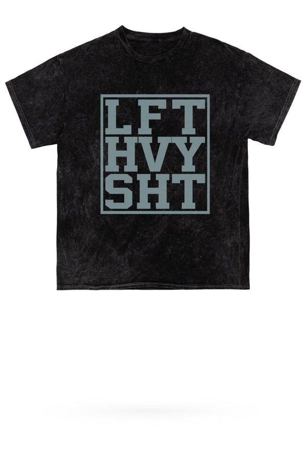 Lift Heavy Sht Mineral Wash Gym Tee - KIOKO