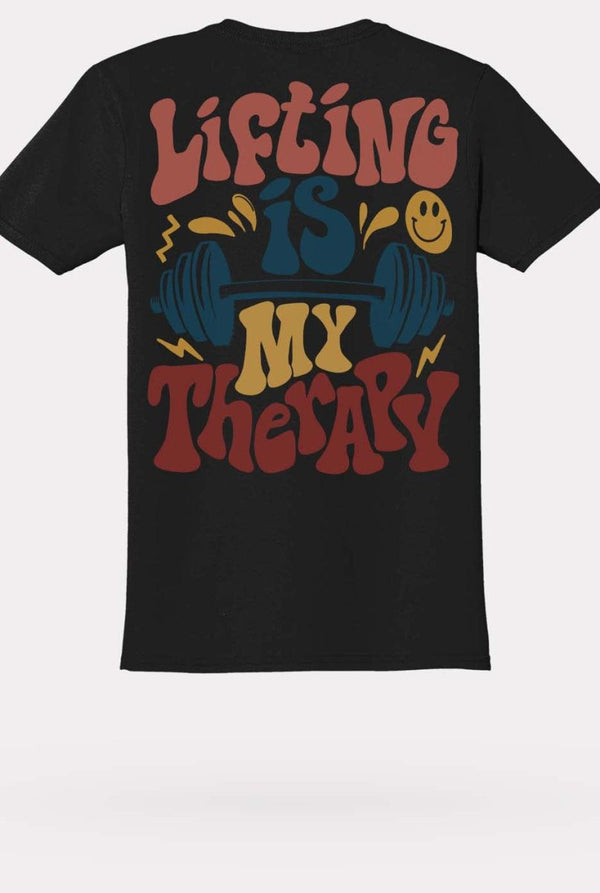 Lifting Is My Therapy Gym Tee - KIOKO