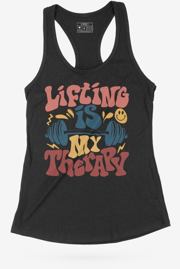 Lifting Is My Therapy Racerback Tank - KIOKO