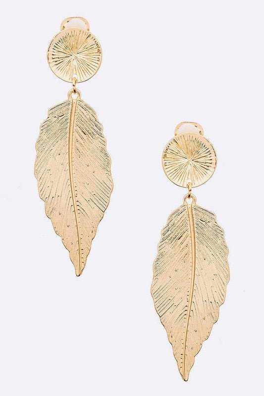 Light As A Feather Clip On Earrings - KIOKO