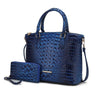 Liora Croc Embossed Tote Set - KIOKO