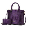 Liora Croc Embossed Tote Set - KIOKO