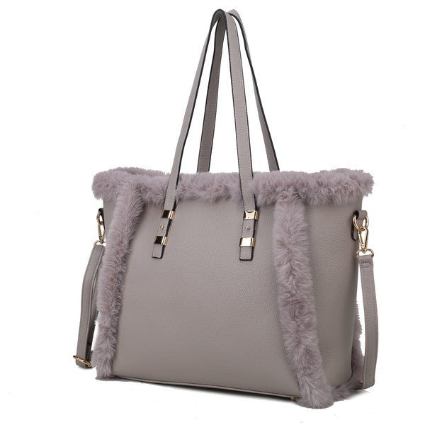 Liza Faux Fur Tote Bag - KIOKO