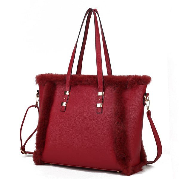 Liza Faux Fur Tote Bag - KIOKO