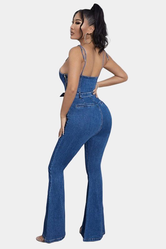 Luxe To Love Denim Jumpsuit - KIOKO