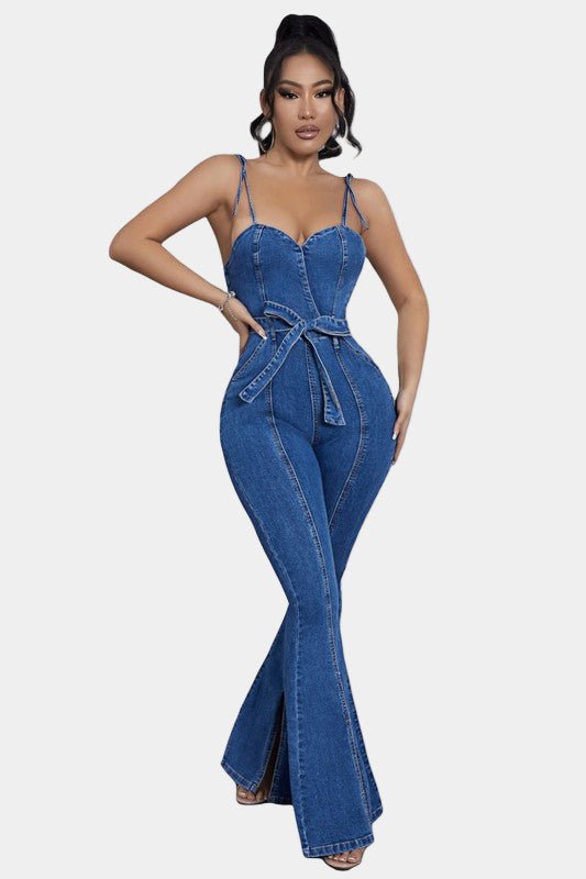 Luxe To Love Denim Jumpsuit - KIOKO