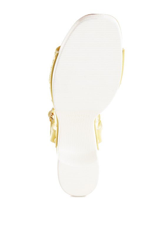 Mazaro Raffia Chunky Sandals - KIOKO