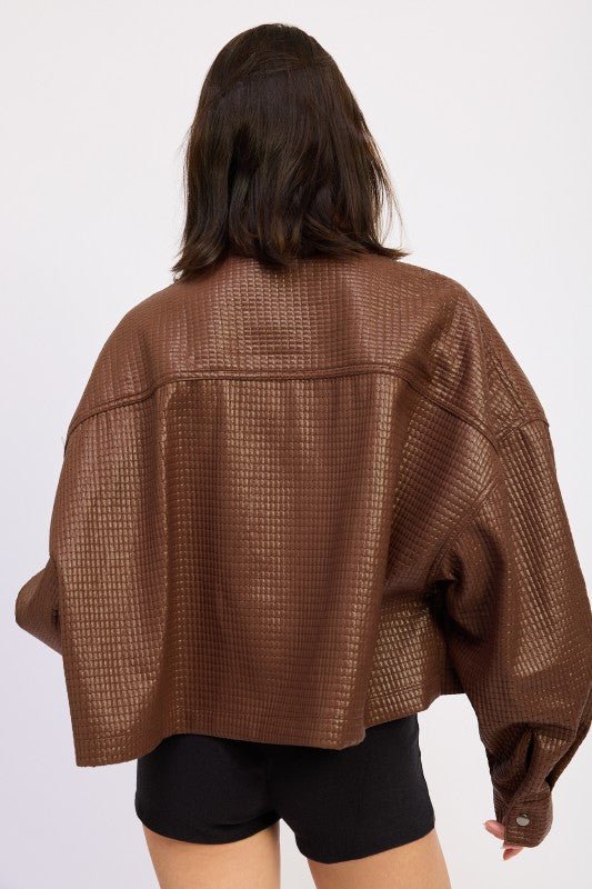 Million Dollar Mood Textured Jacket - KIOKO