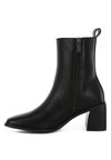 Muskox Square Toe Faux Leather Boots - KIOKO