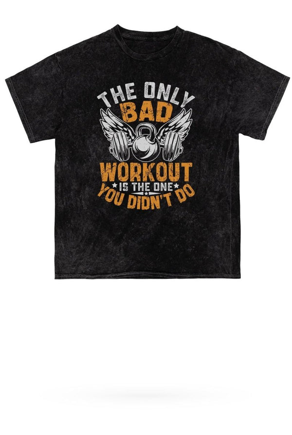 No Bad Workout Mineral Wash Gym Tee - KIOKO