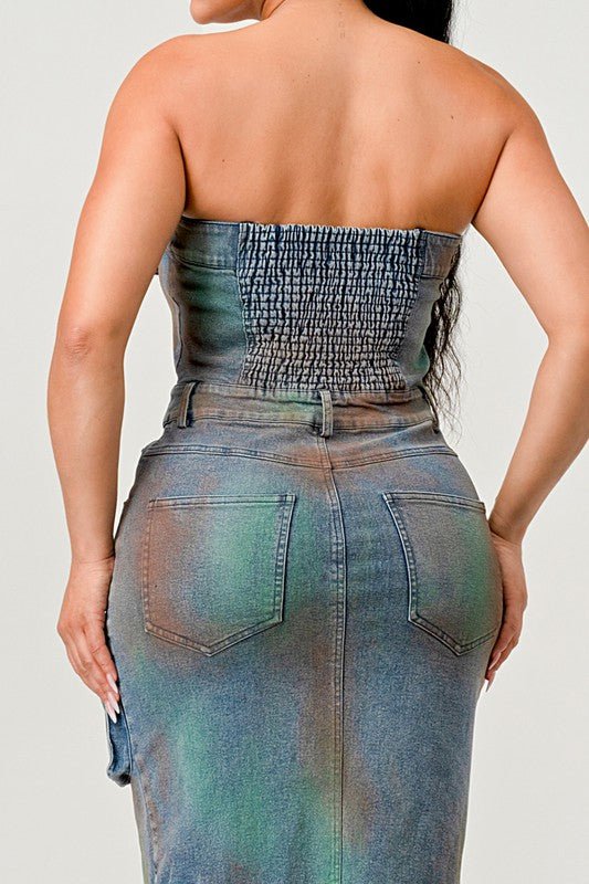 No Labels Missing Vintage Denim Dress - KIOKO