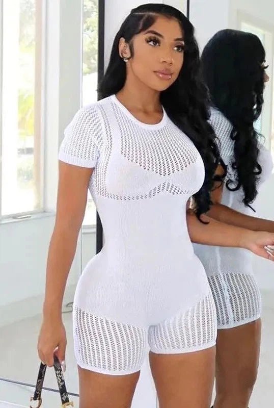 Nova Vibes Hollow Out Romper - KIOKO