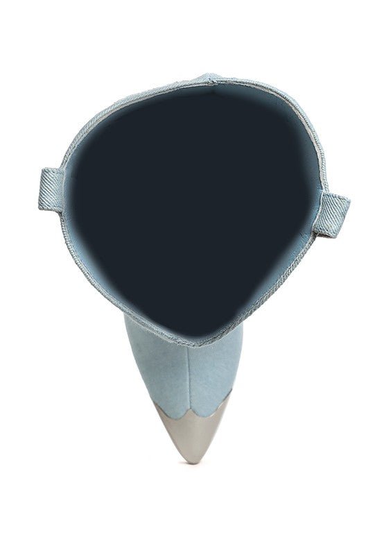 Places To Be Knee High Denim Boots - KIOKO