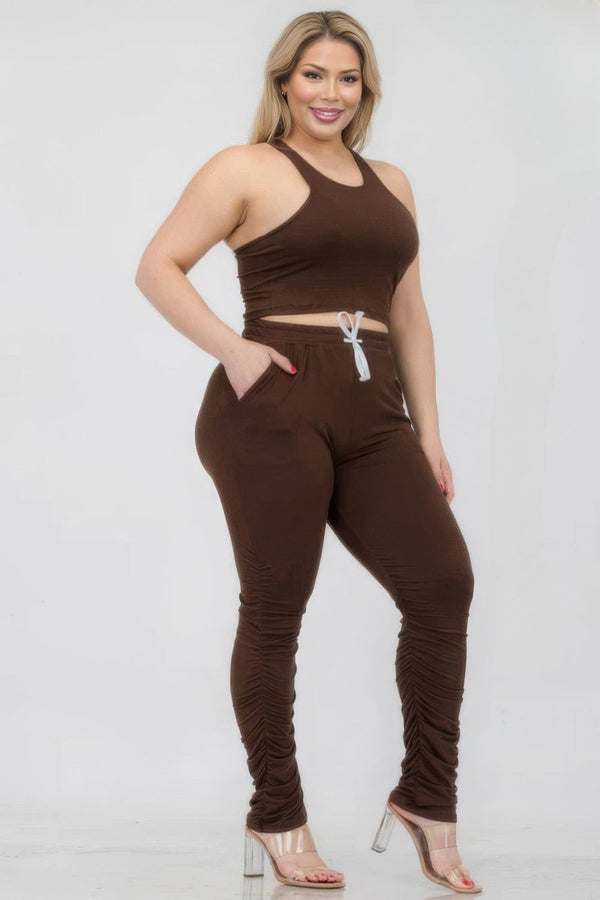 Pop That Cropped Pant Set - KIOKO