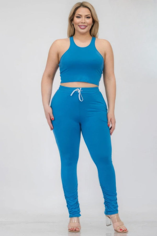 Pop That Cropped Pant Set - KIOKO