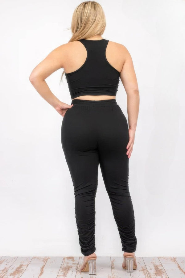 Pop That Cropped Pant Set - KIOKO