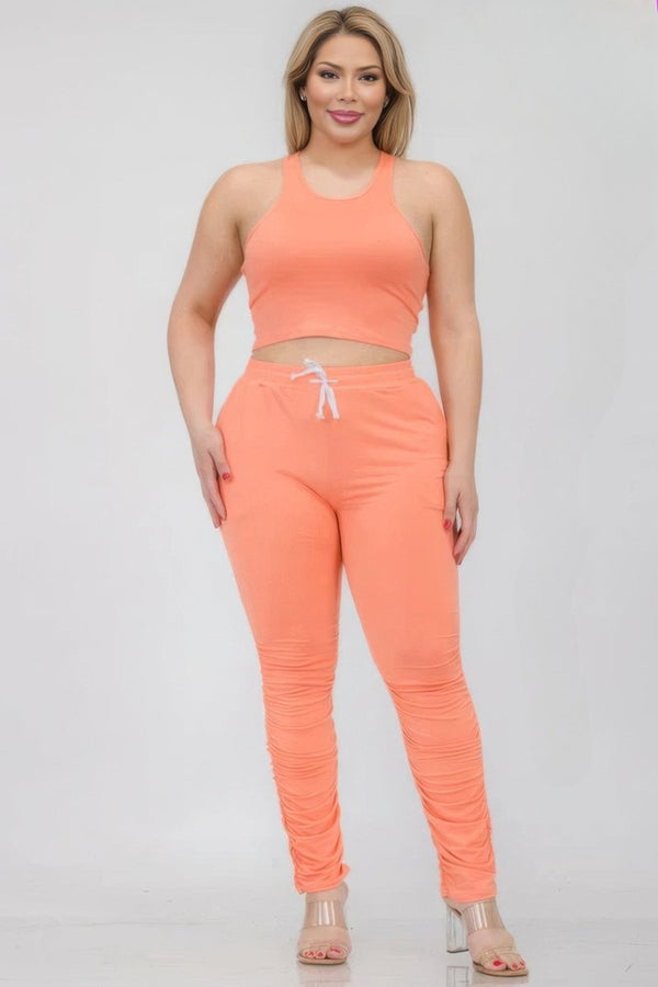 Pop That Cropped Pant Set - KIOKO