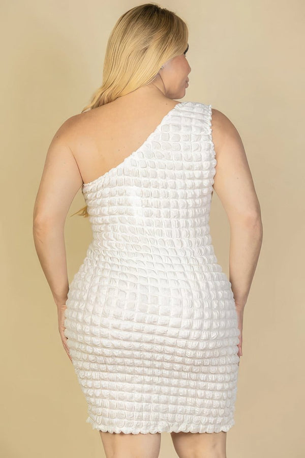 Pop That One - Shoulder Mini Dress - KIOKO