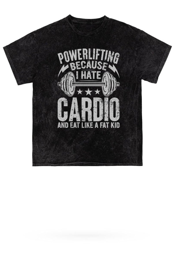 Powerlifting Mineral Wash Gym Tee - KIOKO