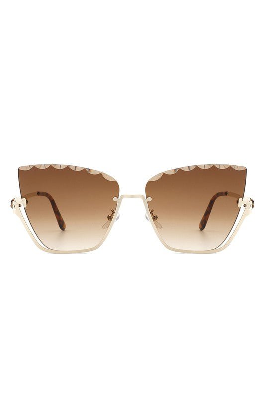 Quantum Half Frame Sunglasses - KIOKO