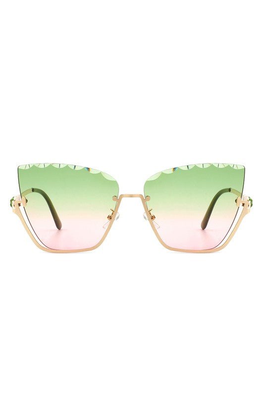 Quantum Half Frame Sunglasses - KIOKO