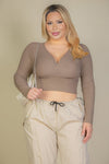 Rain Long Sleeve Crop Top - KIOKO
