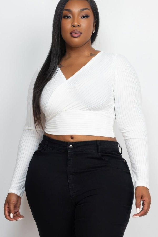 Rain Long Sleeve Crop Top - KIOKO