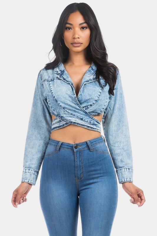 Ripped & Ready Denim Jacket - KIOKO