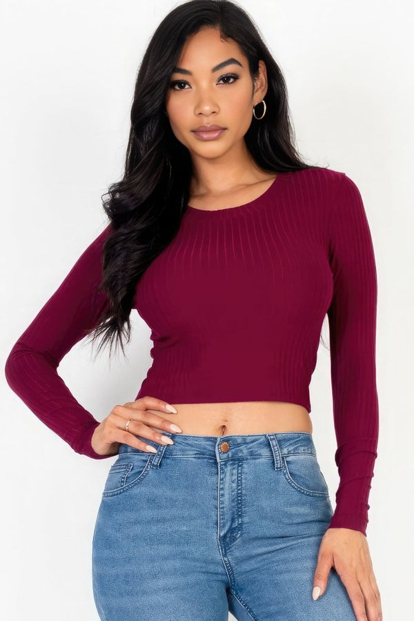 Robin Long Sleeve Crop Top - KIOKO