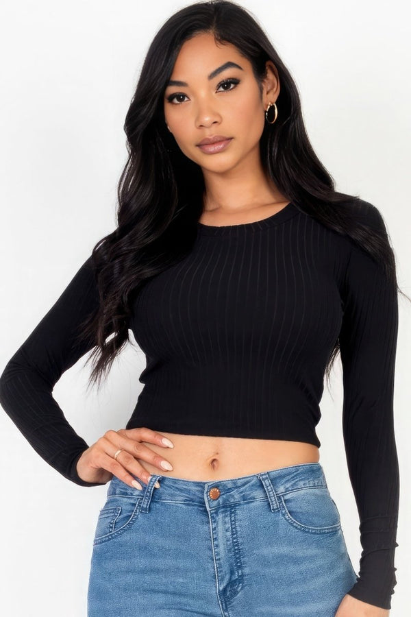 Robin Long Sleeve Crop Top - KIOKO