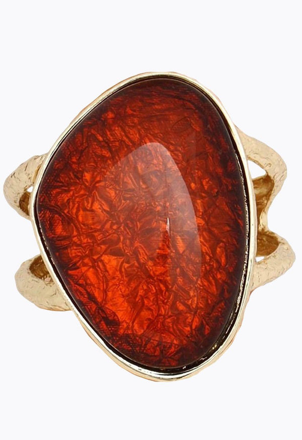 Ruby Rush Hammered Cuff Bracelet - KIOKO