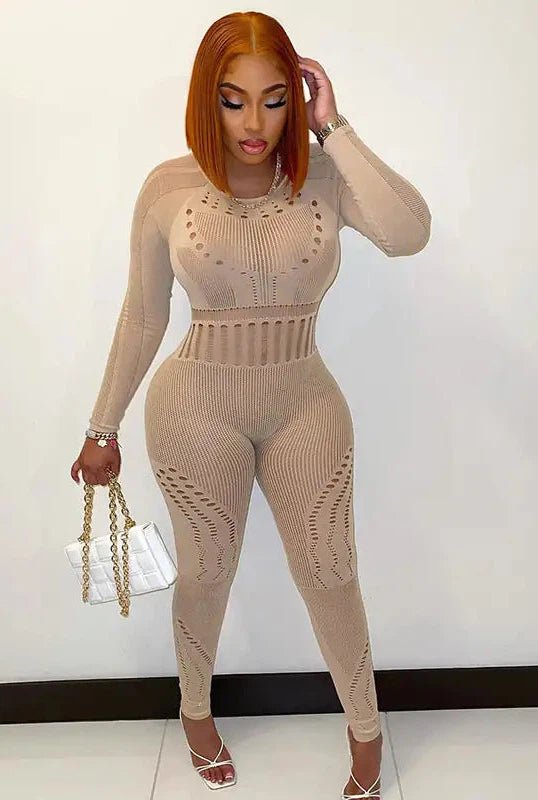 Say No More Mesh Jumpsuit - KIOKO