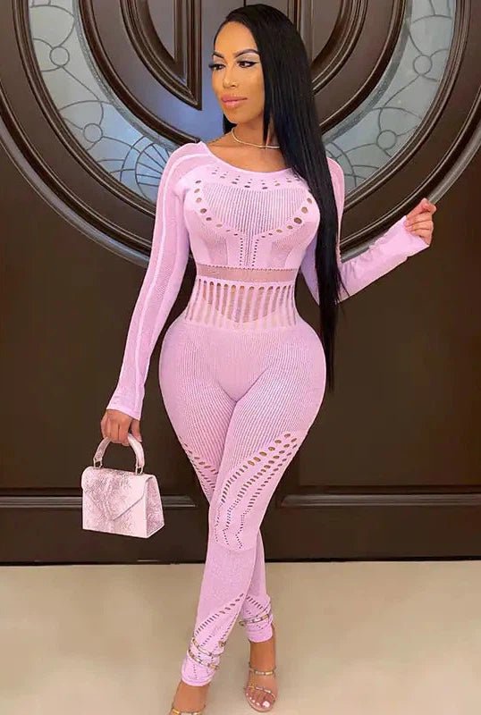 Say No More Mesh Jumpsuit - KIOKO