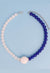 Secret Circle Pearl Glass Bead Necklace - Blue - KIOKO