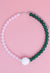 Secret Circle Pearl Glass Bead Necklace - Pink - KIOKO