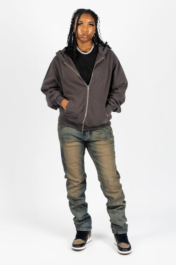 Shaka Wear Garment Dye Zip Up Fleece - KIOKO