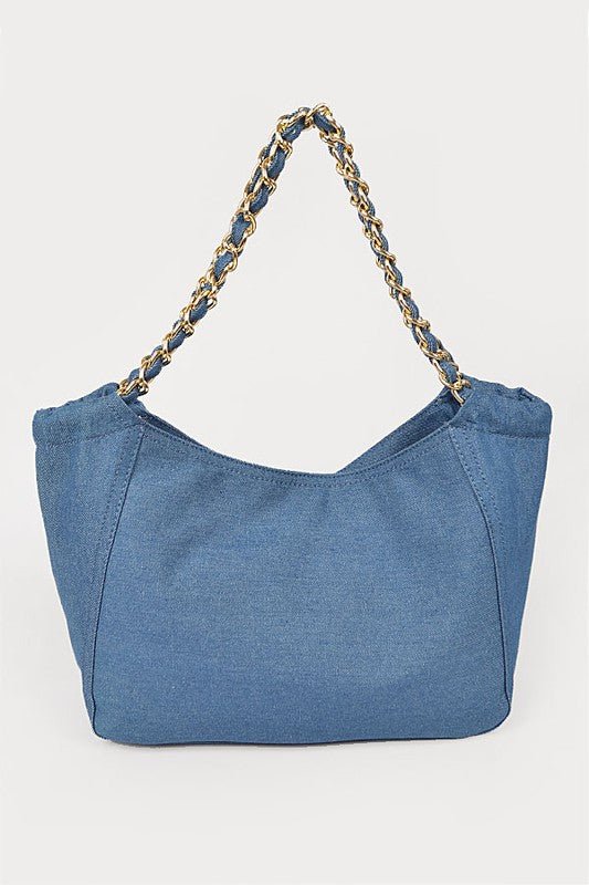 She Got Rivets Denim Tote - KIOKO